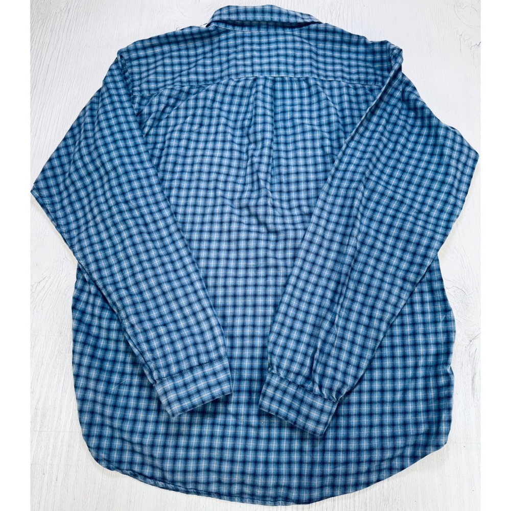 Patagonia Organic Cotton‎ Plaid Button Down Shirt Mens Large Blue 53837 FA19 - Picture 4 of 9